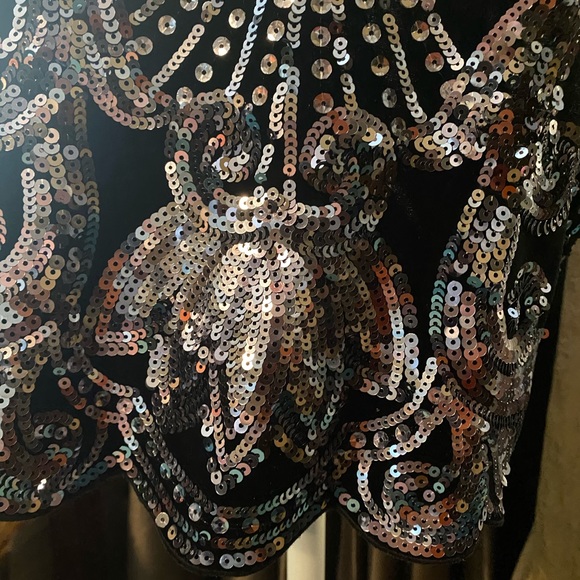 Express sequin & velour dressy dress - Picture 7 of 15